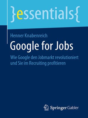 cover image of Google for Jobs